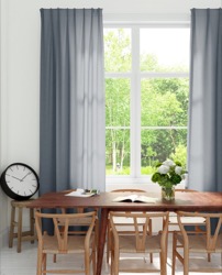vtwonen Gordijn kek - Denim blue - 140cm x 280cm | Gordijnen.nl vtwonen Gordijn kek - Denim blue - 140cm x 280cm | Gordijnen.nl