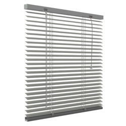 Aluminium jaloezie 25mm - Grijs - 80cm x 130cm | Gordijnen.nl Aluminium jaloezie 25mm - Grijs - 80cm x 130cm | Gordijnen.nl